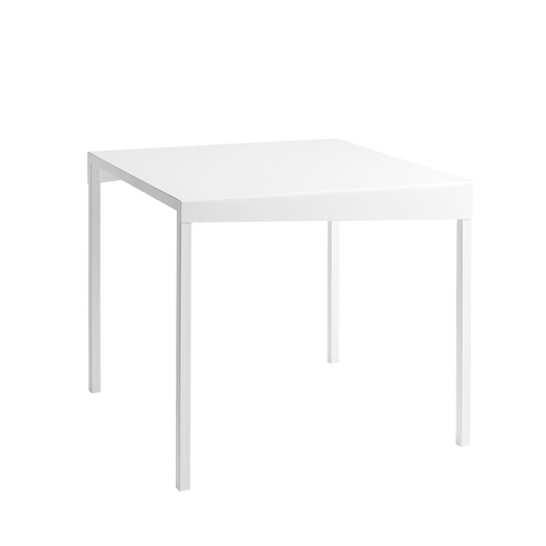 Masa de cafea din metal, Obroos Alb, L80xl80xH45 cm