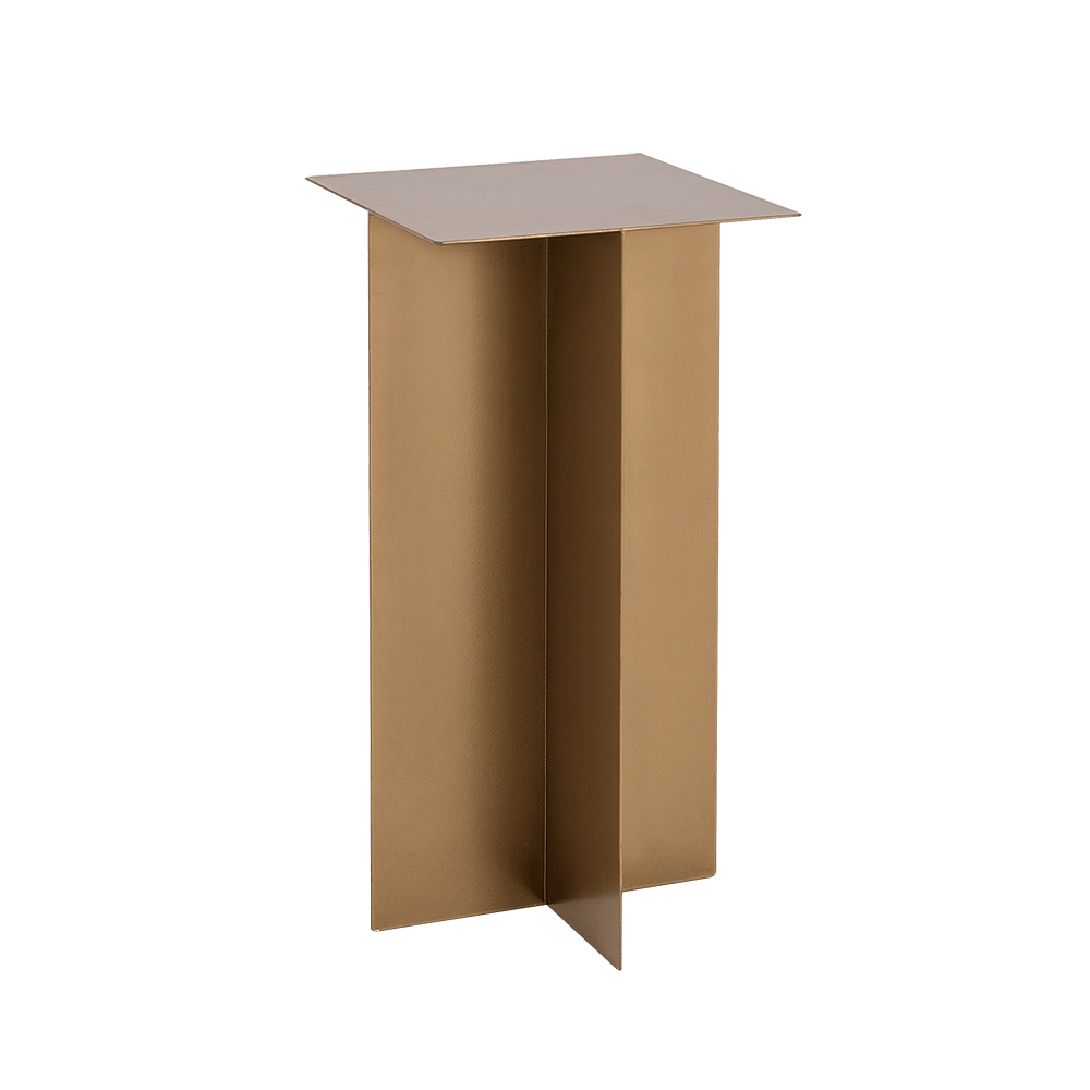 Masa de cafea din metal, Oli Auriu, L30xl30xH60 cm