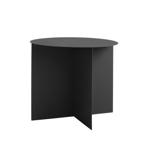 Masa de cafea din metal, Oli Negru, Ø50xH45 cm