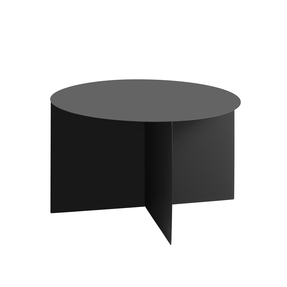 Masa de cafea din metal, Oli Negru, Ø70xH45 cm