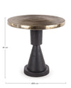 Masa de cafea din metal Tahir Auriu / Negru, Ø50xH49 cm (4)