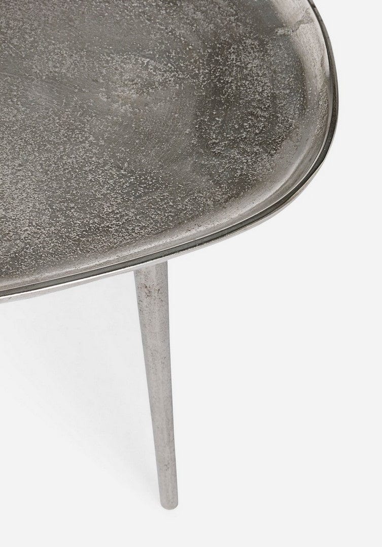 Masa de cafea din metal Tahir Small Antique Argintiu, L50xl43xH46 cm (3)