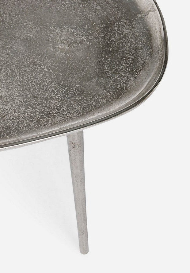 Masa de cafea din metal Tahir Small Antique Argintiu, L50xl43xH46 cm (3)