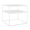 Masa de cafea din metal, Tensio 2 Floor Alb, L50xl50xH45 cm