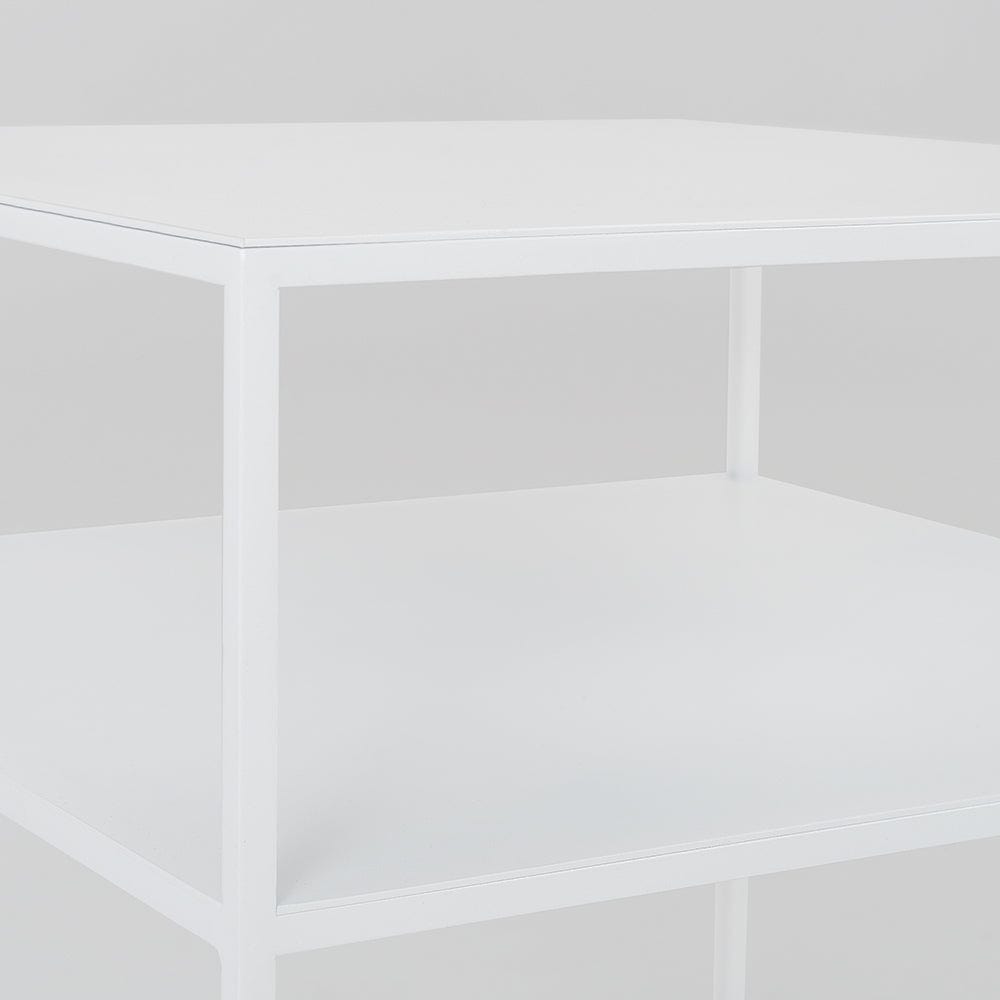 Masa de cafea din metal, Tensio 2 Floor Alb, L50xl50xH45 cm (3)