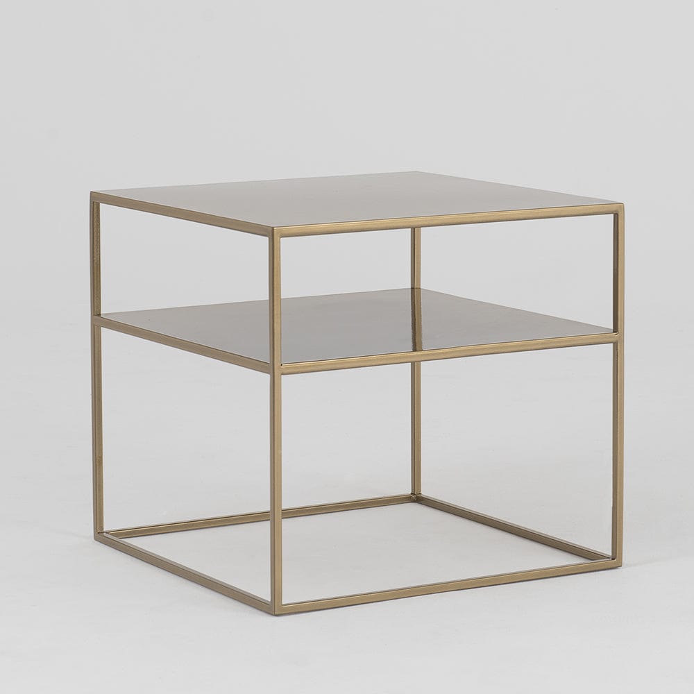 Masa de cafea din metal, Tensio 2 Floor Auriu, L50xl50xH45 cm (1)