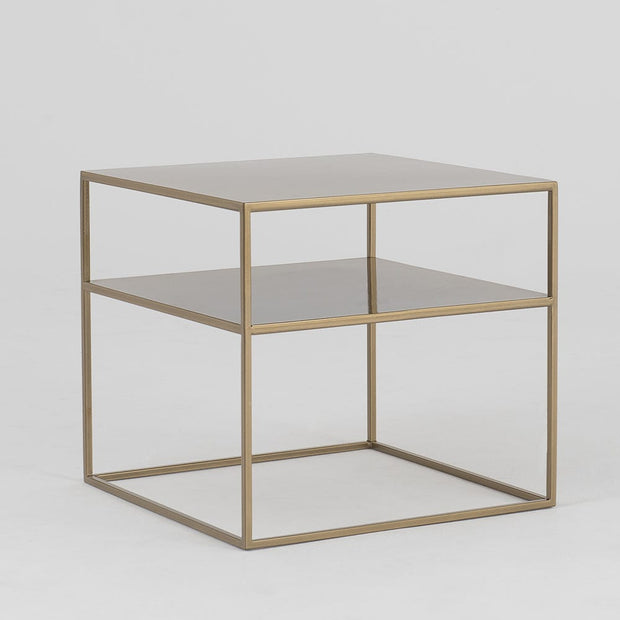 Masa de cafea din metal, Tensio 2 Floor Auriu, L50xl50xH45 cm (1)