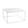 Masa de cafea din metal, Tensio Alb, L80xl80xH45 cm