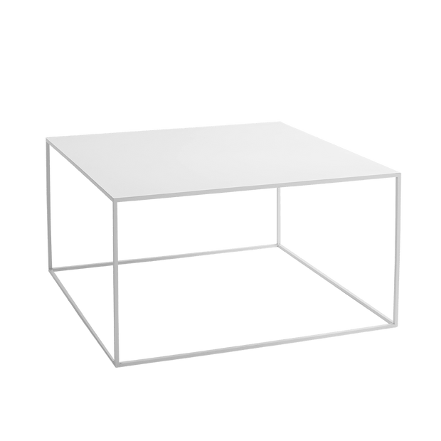 Masa de cafea din metal, Tensio Alb, L80xl80xH45 cm
