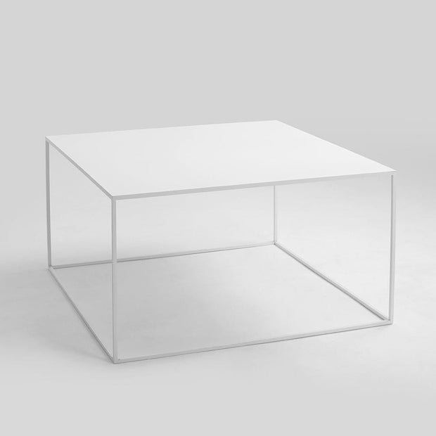 Masa de cafea din metal, Tensio Alb, L80xl80xH45 cm (1)