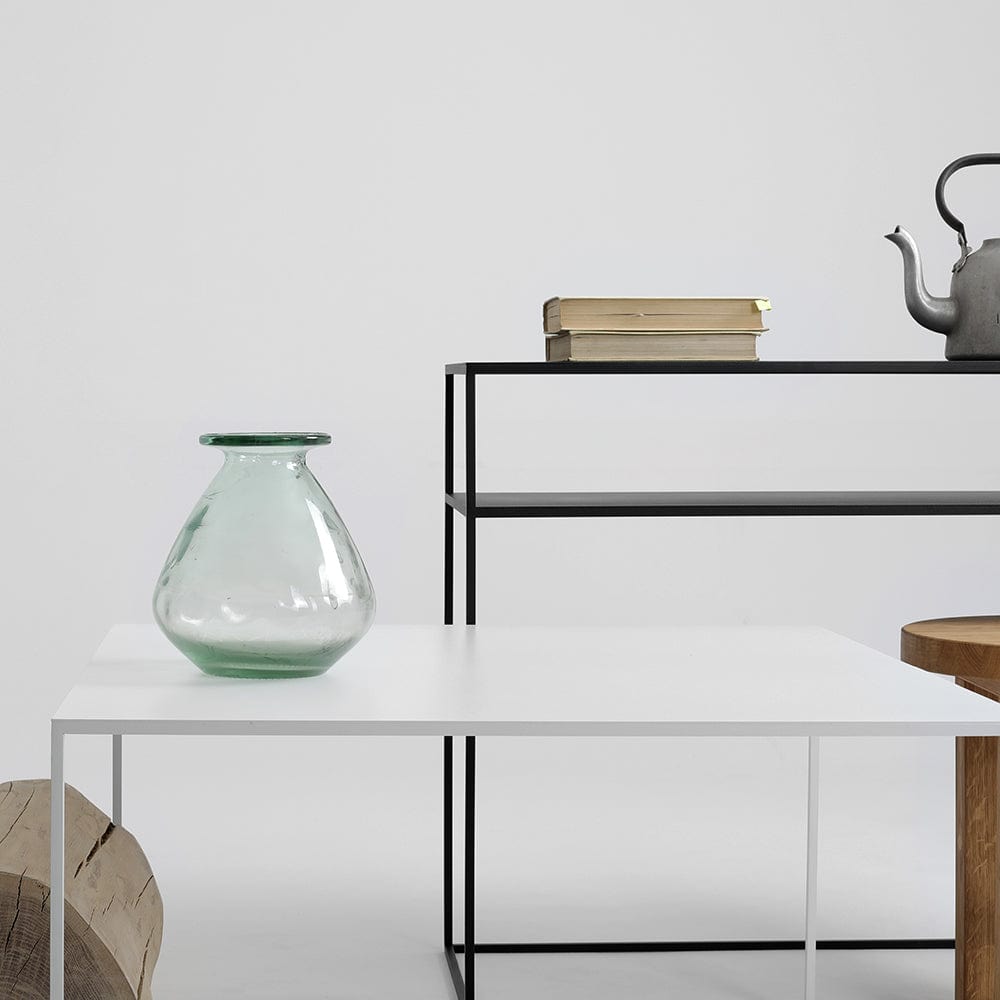 Masa de cafea din metal, Tensio Alb, L80xl80xH45 cm (2)