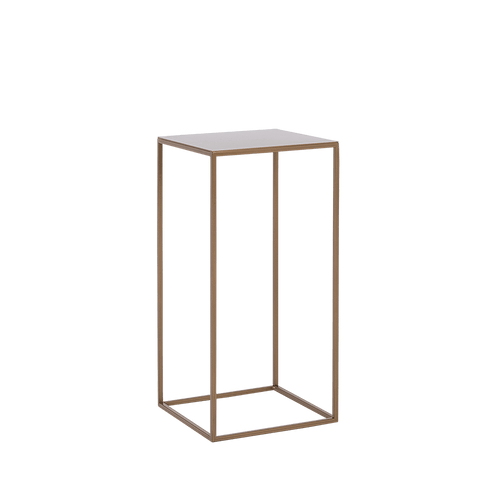 Masa de cafea din metal, Tensio Auriu, L30xl30xH60 cm