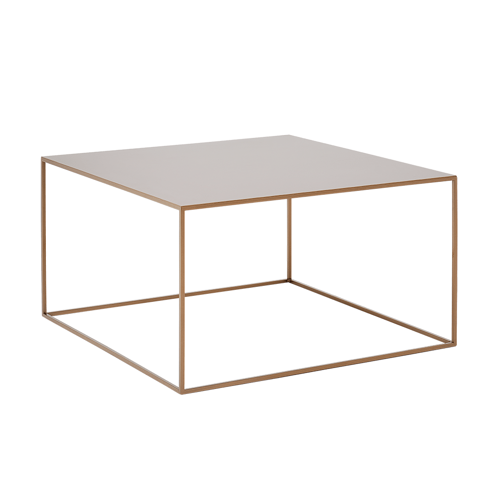 Masa de cafea din metal, Tensio Auriu, L80xl80xH45 cm