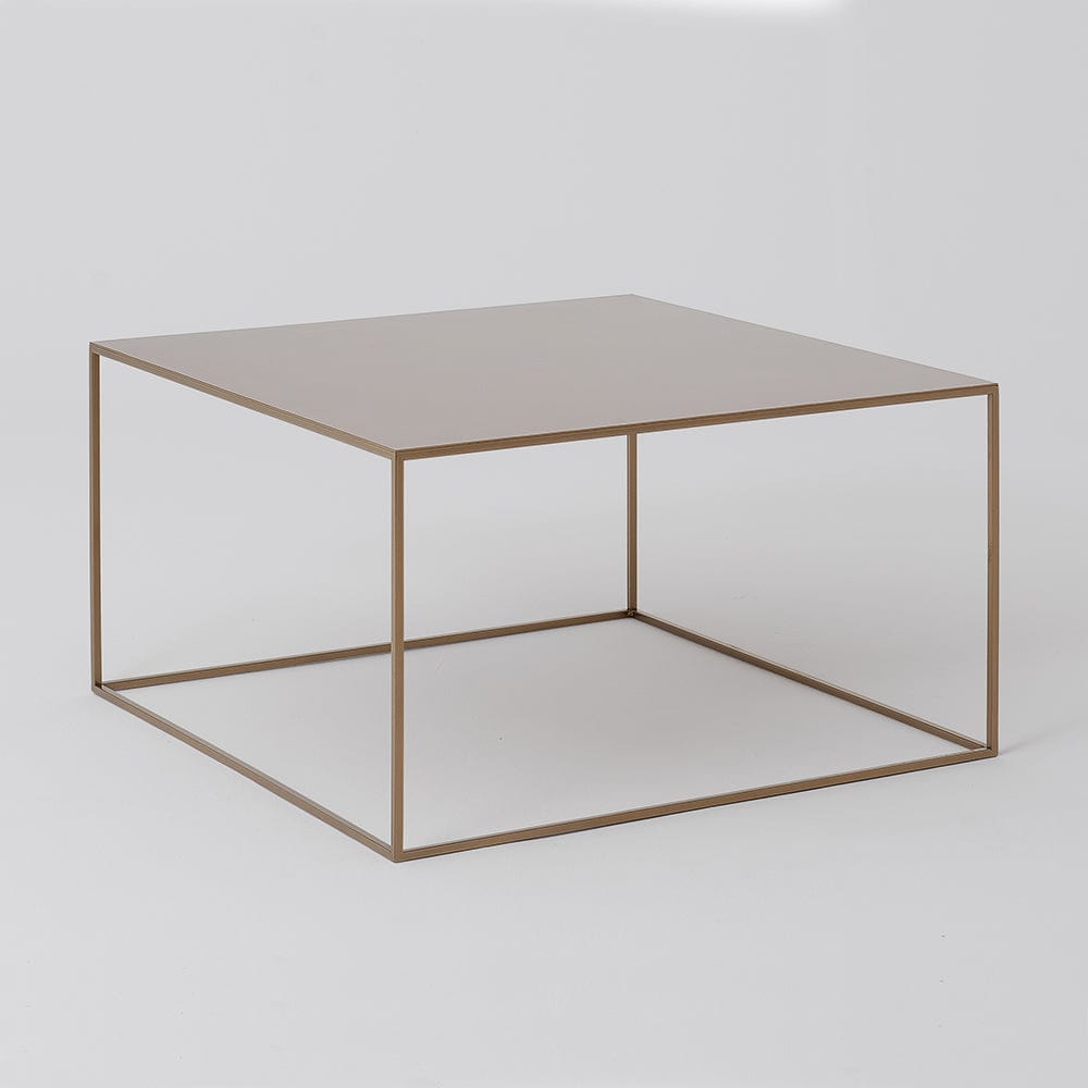 Masa de cafea din metal, Tensio Auriu, L80xl80xH45 cm (2)