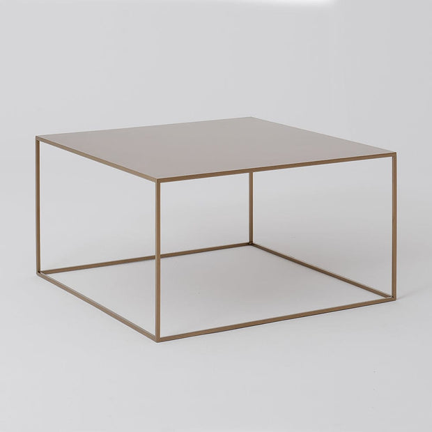 Masa de cafea din metal, Tensio Auriu, L80xl80xH45 cm (2)