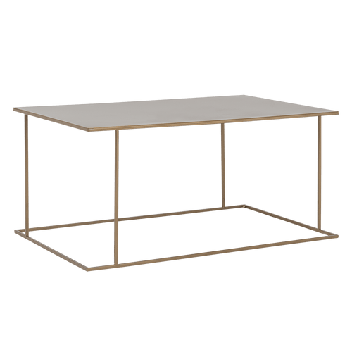 Masa de cafea din metal, Walt Auriu, L100xl100xH45 cm