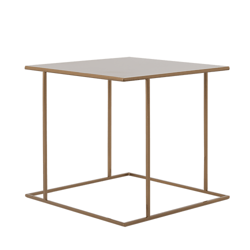 Masa de cafea din metal, Walt Auriu, L50xl50xH45 cm