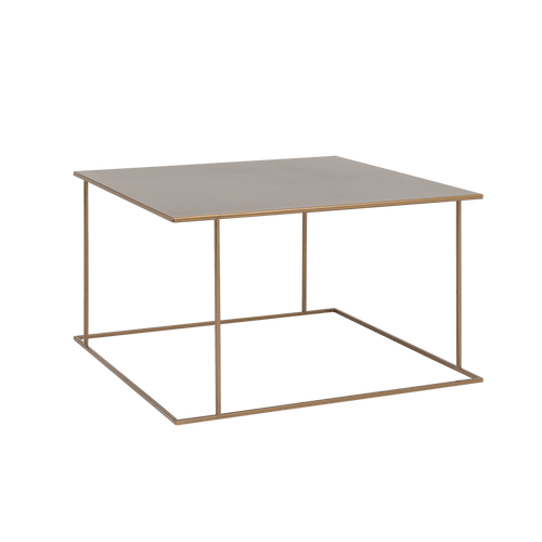 Masa de cafea din metal, Walt Auriu, L80xl80xH45 cm