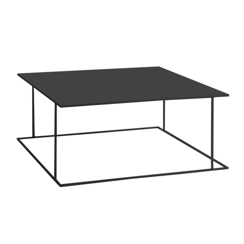 Masa de cafea din metal, Walt Negru, L100xl100xH45 cm