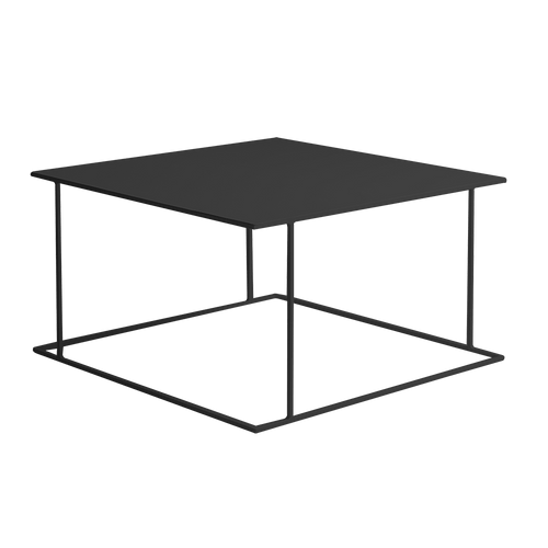 Masa de cafea din metal, Walt Negru, L80xl80xH45 cm