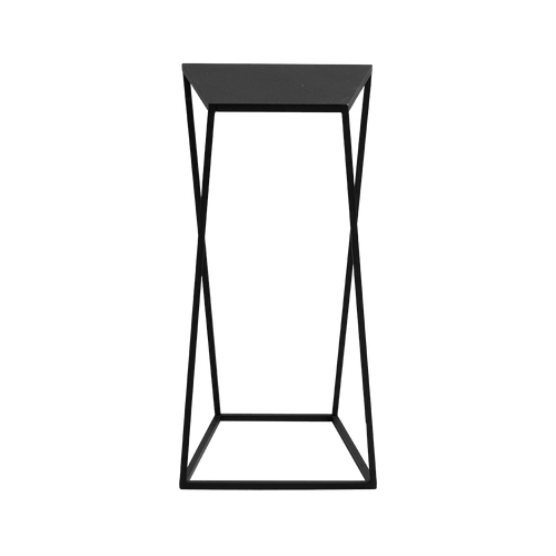 Masa de cafea din metal, Zak Negru, L30xl30xH60 cm