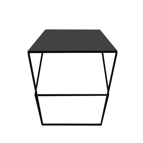 Masa de cafea din metal, Zak Negru, L50xl50xH45 cm