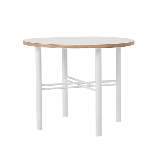 Masa de cafea din pal, Pento Alb, L60xl60xH45 cm