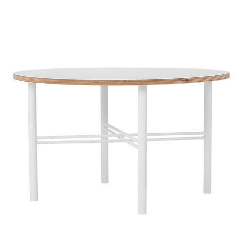 Masa de cafea din pal, Pento Alb, L80xl80xH45 cm