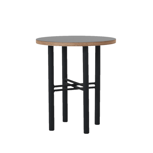 Masa de cafea din pal, Pento Negru, L40xl40xH45 cm