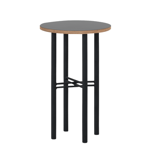 Masa de cafea din pal, Pento Negru, L40xl40xH60 cm