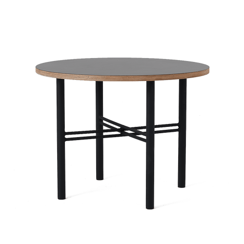 Masa de cafea din pal, Pento Negru, L60xl60xH45 cm