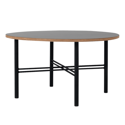 Masa de cafea din pal, Pento Negru, L80xl80xH45 cm