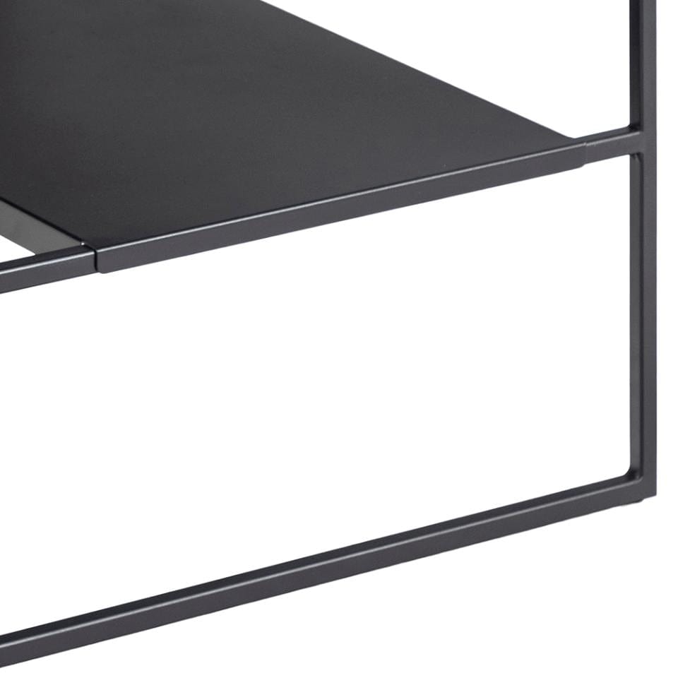 Masa de cafea din pal si metal, Infinity Duo Negru, L70xl70xH45 cm (8)