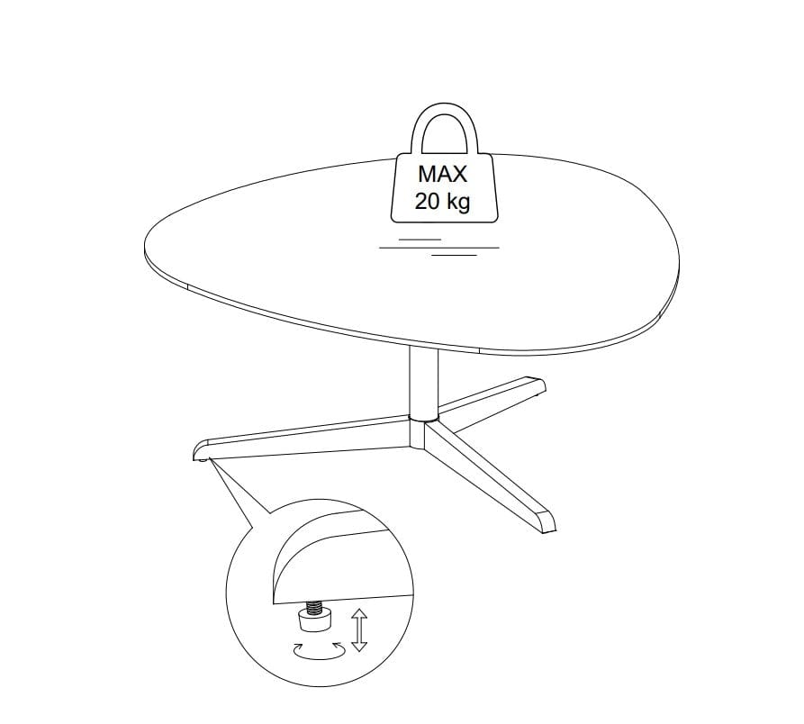 Masa de cafea din sticla, ceramica si metal, Barnsley Large Negru, L100xl95xH41 cm (9)