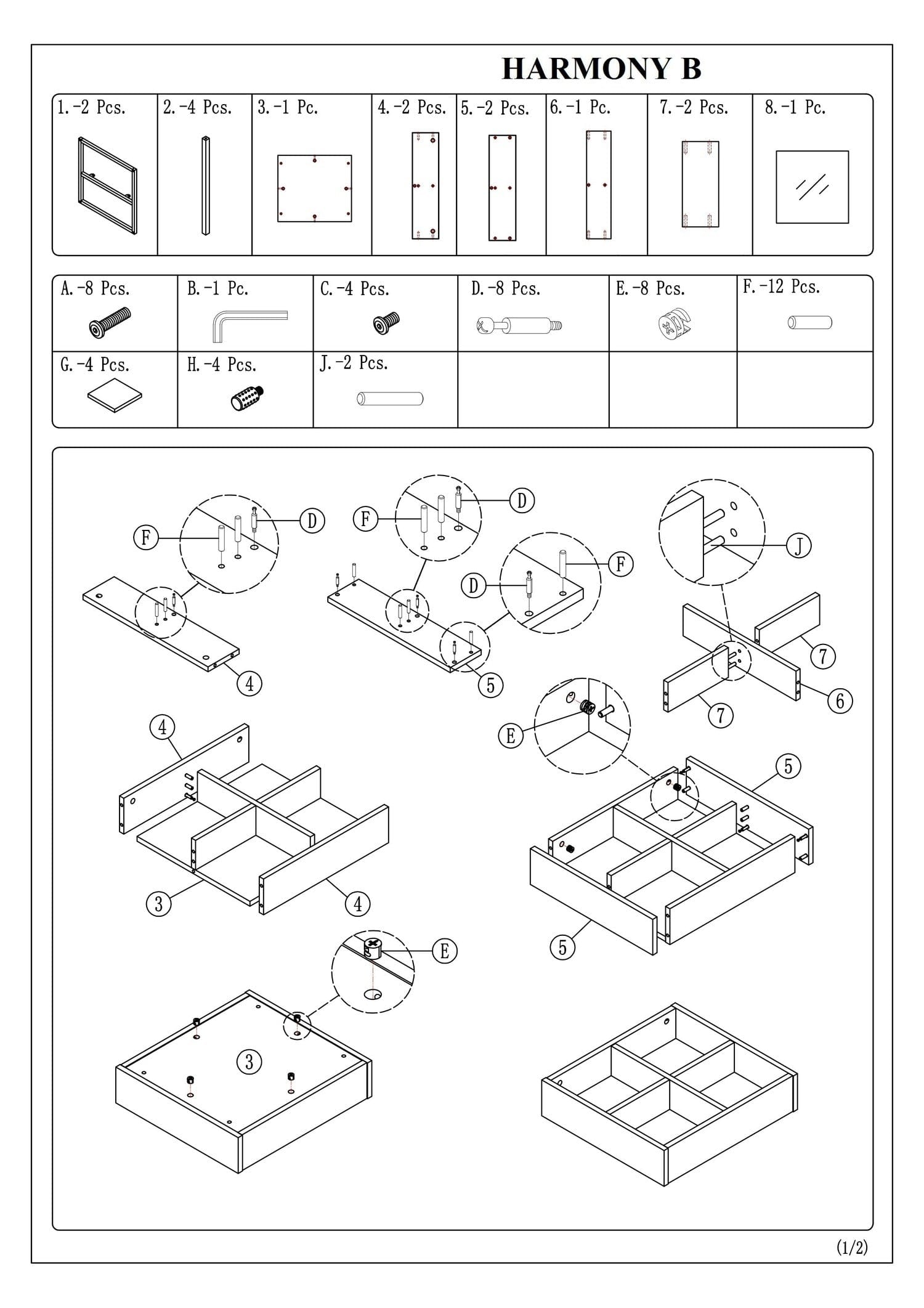 Signal Masa de cafea din sticla, pal si metal, Harald B Nuc / Negru, L50xl50xH50 cm