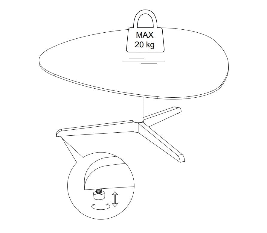 Actona Masa de cafea din sticla si metal, Barnsley Small Fumuriu / Negru, L84xl77xH34 cm