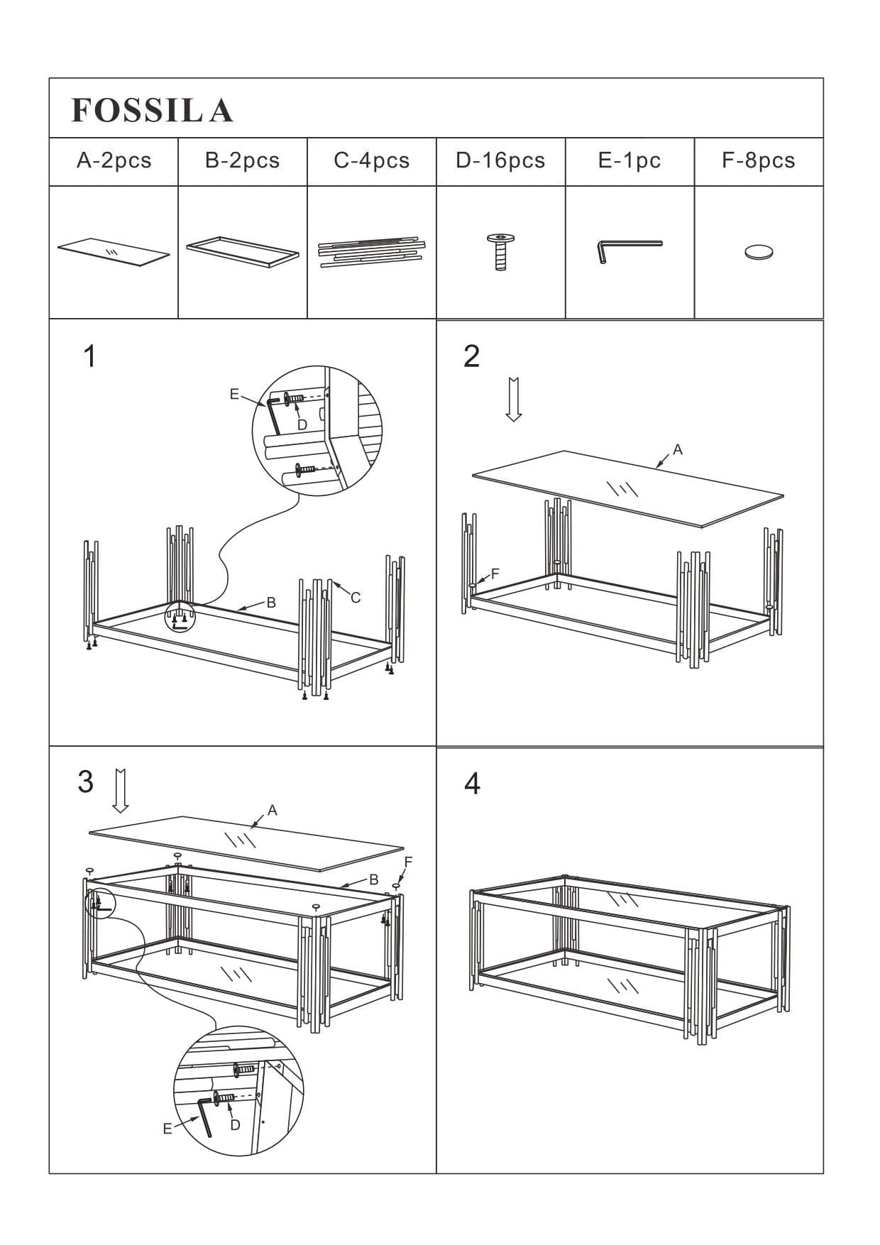 Masa de cafea din sticla si metal, Franie A Fumuriu / Crom, L120xl60xH40 cm (3)