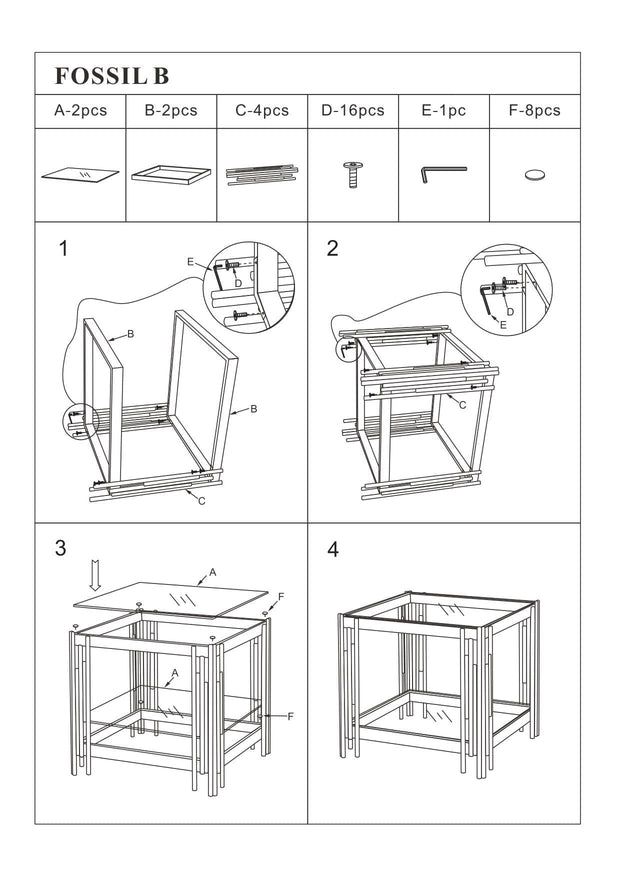 Masa de cafea din sticla si metal, Franie B Fumuriu / Crom, L55xl55xH55 cm (3)