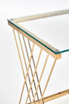 Halmar Masa de cafea din sticla si metal Nicholas Auriu, L45x39xH52 cm