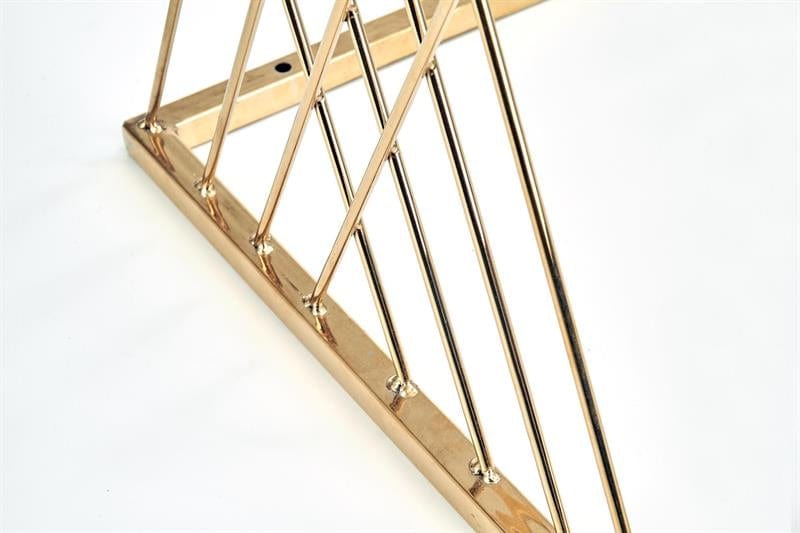 Halmar Masa de cafea din sticla si metal Nicholas Auriu, L45x39xH52 cm