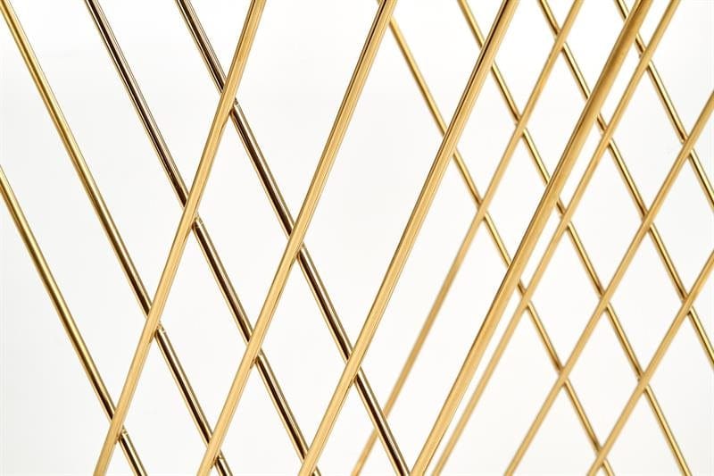 Halmar Masa de cafea din sticla si metal Nicholas Auriu, L45x39xH52 cm