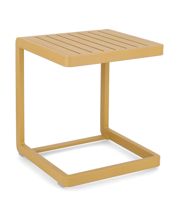 Masa de cafea pentru gradina / terasa, din aluminiu, Konnor, L40xl40xH45 cm (1)