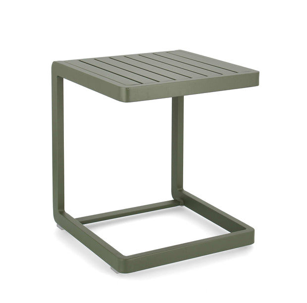 Masa de cafea pentru gradina / terasa, din aluminiu, Konnor, L40xl40xH45 cm (2)
