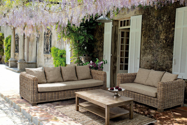 Masa de cafea pentru gradina / terasa, din lemn de mango, Brasilia Natural, L110xl65xH40 cm (1)