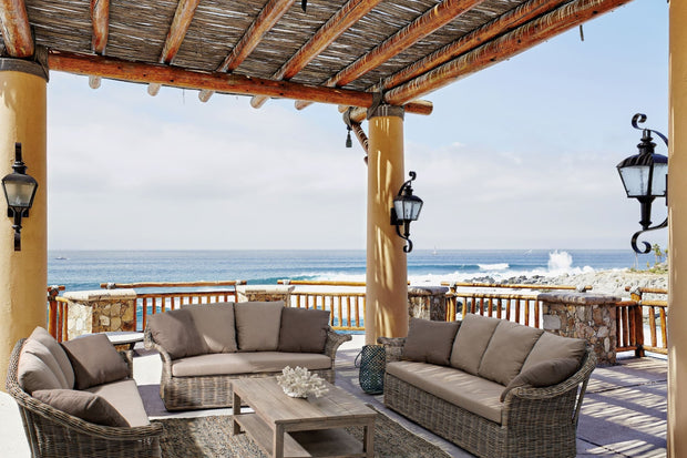 Masa de cafea pentru gradina / terasa, din lemn de mango, Brasilia Natural, L110xl65xH40 cm (2)