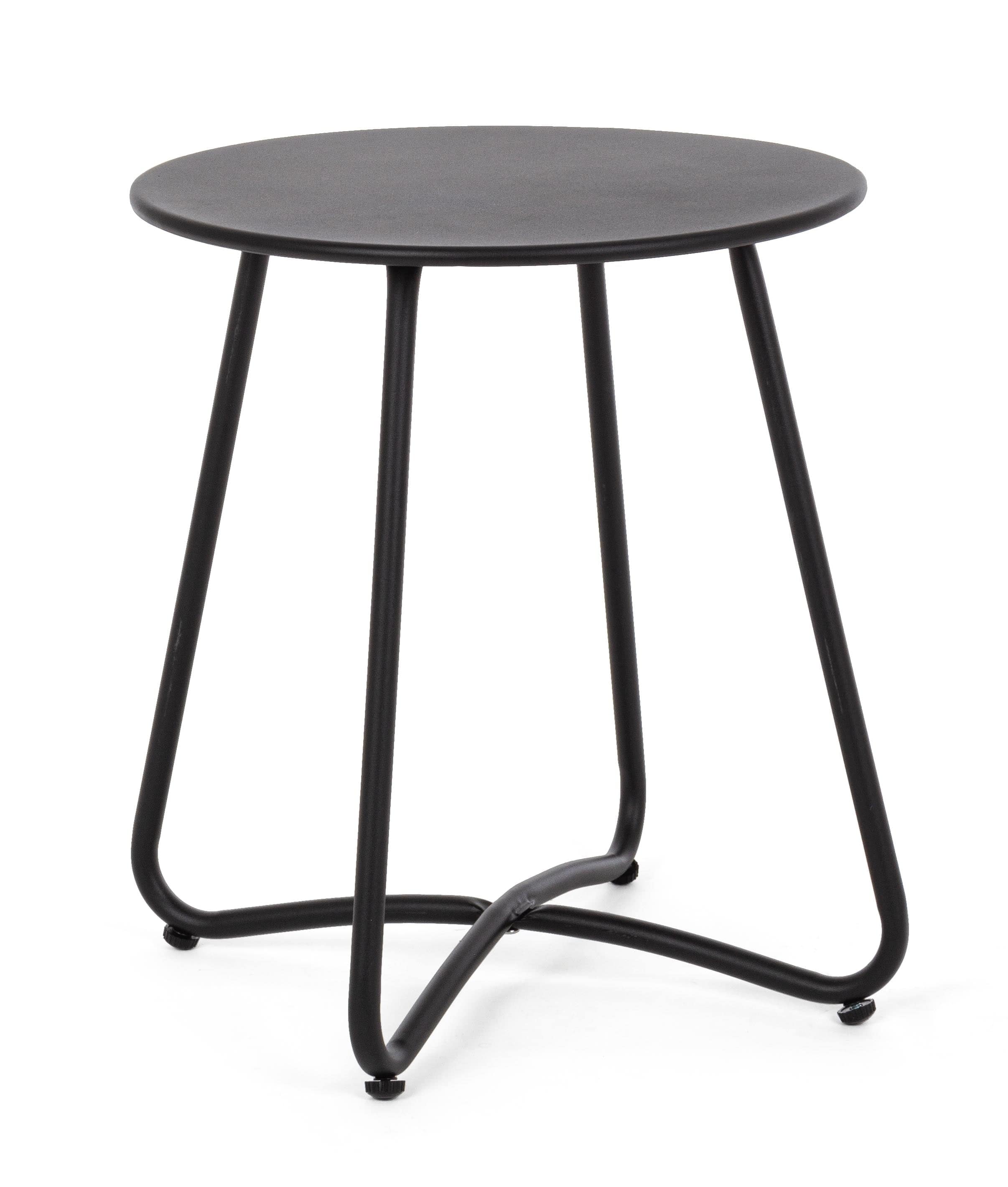 Masa de cafea pentru gradina / terasa, din metal, Wissant Mat, Ø40xH45 cm (2)