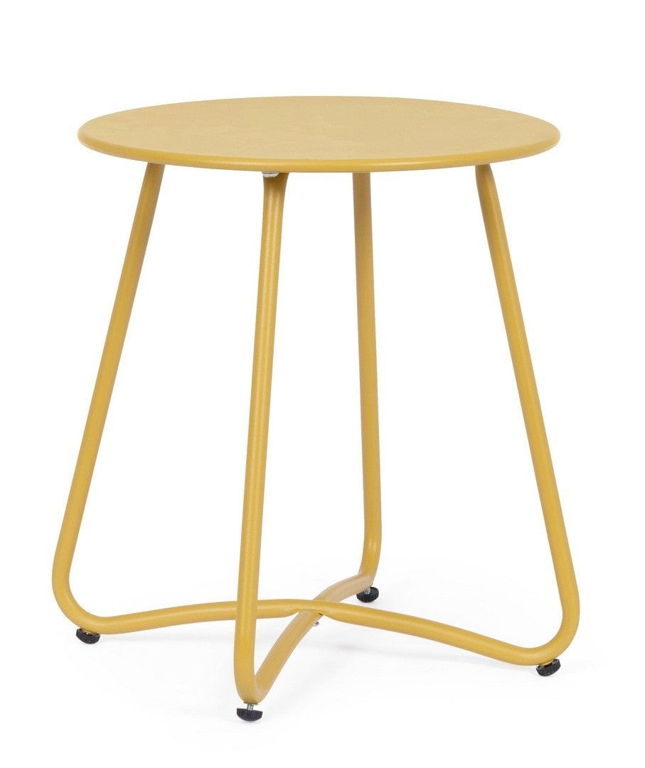 Masa de cafea pentru gradina / terasa, din metal, Wissant Mat, Ø40xH45 cm (3)