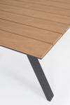 Masa de gradina / terasa din lemn compozit si metal, Elias Natural / Antracit, L200xl100xH74 cm (4)
