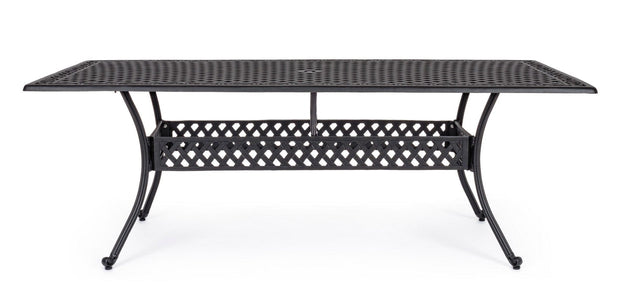 Masa de gradina / terasa din metal, Ivrea Rectangular Large Antracit, L213xl107xH73 cm (1)