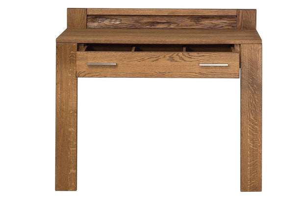 Szynaka Masa de machiaj din furnir si pal, 1 sertar Velvet 78 Stejar Rustic, L105xl42xH98 cm